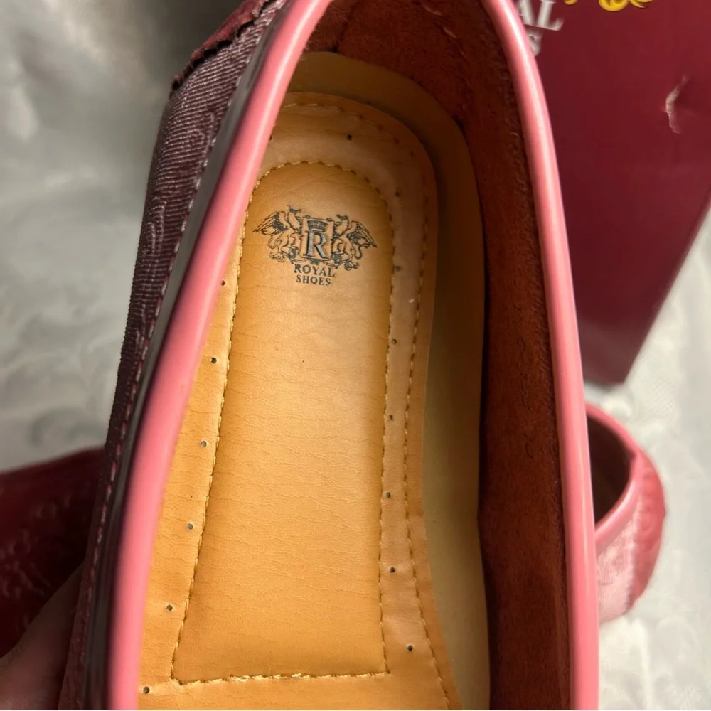 Men's Pink Velvet Loafers